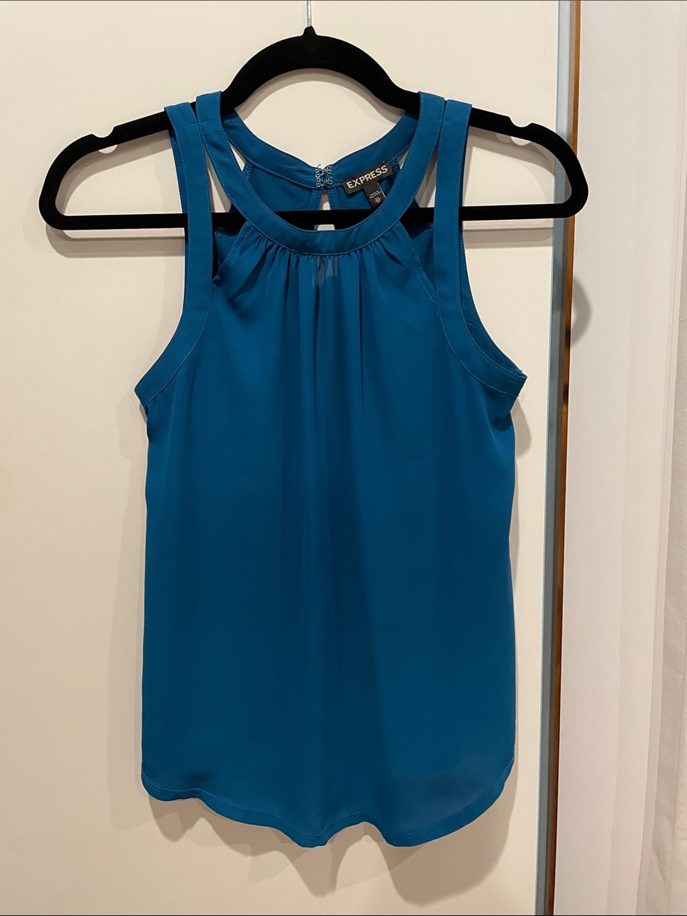 Express Teal Blue Halter Neck Camisole